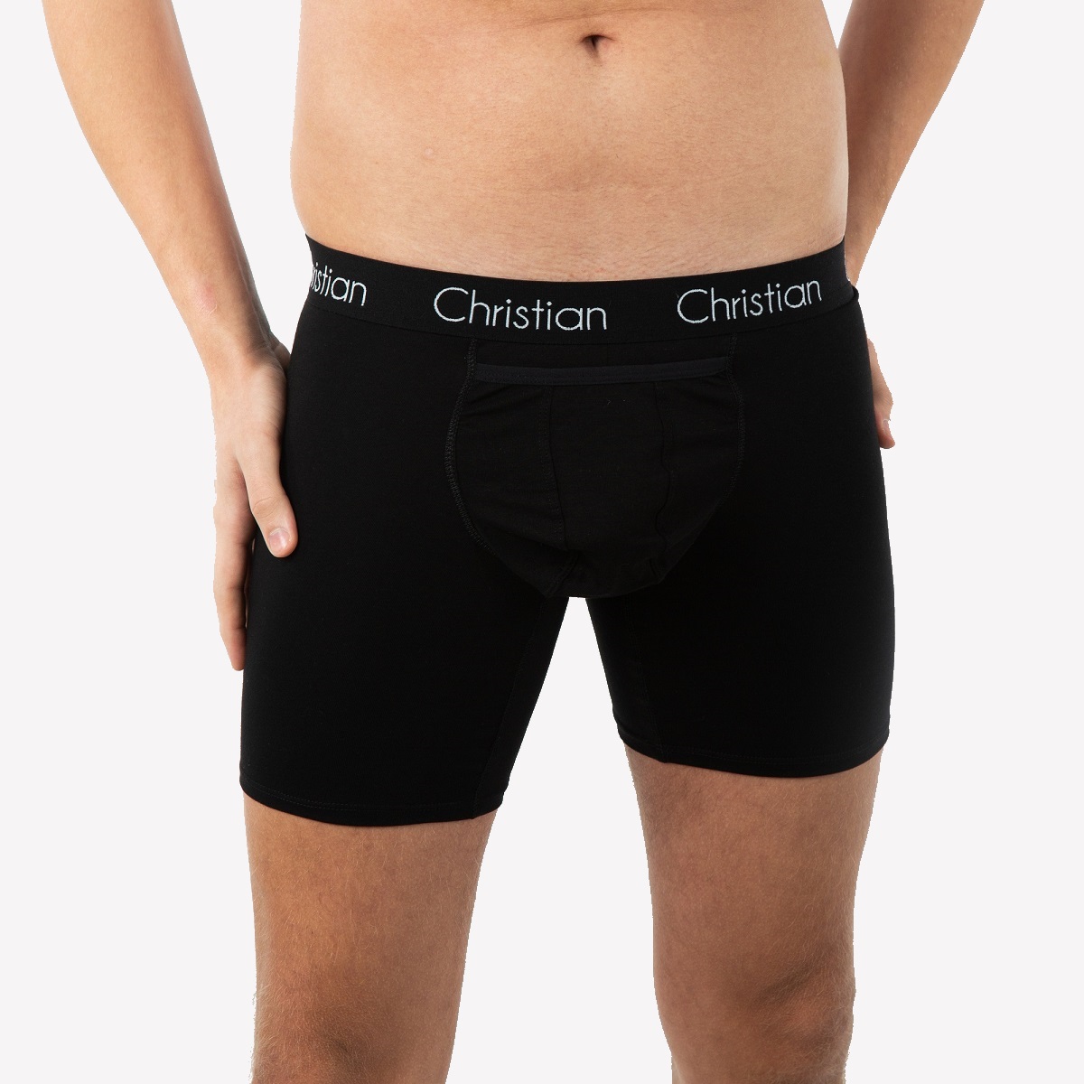 Christian All Black Long Boxershort | Christian Hanssens